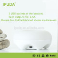 Gadgets de tecnologia 2017 IPUDA Q7 lâmpada de cabeceira com sensor de movimento inteligente de tomadas de carga USB de carregamento rápido